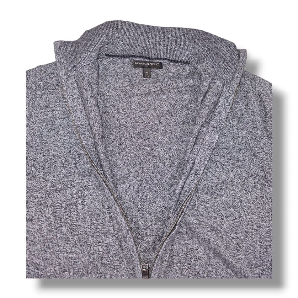 BANANA REPUBLIC FULL ZIP SWEATER - Picture 6 of 8